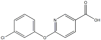 6-(3-chlorophenoxy)nicotinic acid 结构式