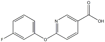 6-(3-fluorophenoxy)nicotinic acid 结构式