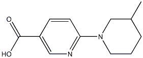 6-(3-methylpiperidin-1-yl)nicotinic acid 结构式