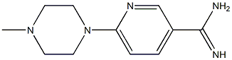 6-(4-methylpiperazin-1-yl)pyridine-3-carboximidamide 结构式