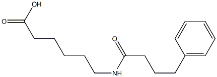 6-(4-phenylbutanamido)hexanoic acid 结构式