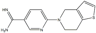 6-(6,7-dihydrothieno[3,2-c]pyridin-5(4H)-yl)pyridine-3-carboximidamide 结构式