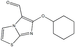 6-(cyclohexyloxy)imidazo[2,1-b][1,3]thiazole-5-carbaldehyde 结构式