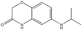 6-(propan-2-ylamino)-3,4-dihydro-2H-1,4-benzoxazin-3-one 结构式