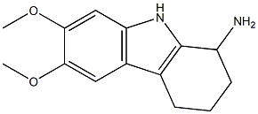 6,7-dimethoxy-2,3,4,9-tetrahydro-1H-carbazol-1-amine 结构式