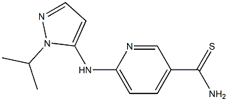 6-[(1-isopropyl-1H-pyrazol-5-yl)amino]pyridine-3-carbothioamide 结构式