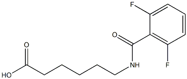 6-[(2,6-difluorophenyl)formamido]hexanoic acid 结构式