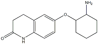 6-[(2-aminocyclohexyl)oxy]-1,2,3,4-tetrahydroquinolin-2-one 结构式