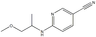 6-[(2-methoxy-1-methylethyl)amino]nicotinonitrile 结构式