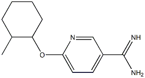 6-[(2-methylcyclohexyl)oxy]pyridine-3-carboximidamide 结构式