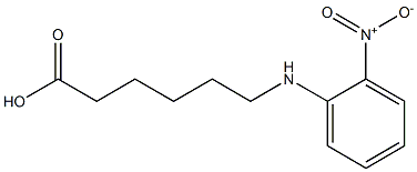 6-[(2-nitrophenyl)amino]hexanoic acid 结构式