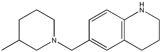 6-[(3-methylpiperidin-1-yl)methyl]-1,2,3,4-tetrahydroquinoline 结构式
