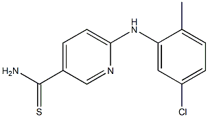 6-[(5-chloro-2-methylphenyl)amino]pyridine-3-carbothioamide 结构式