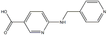 6-[(pyridin-4-ylmethyl)amino]pyridine-3-carboxylic acid 结构式