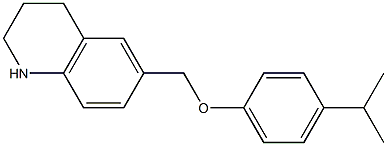 6-[4-(propan-2-yl)phenoxymethyl]-1,2,3,4-tetrahydroquinoline 结构式