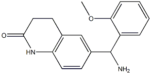 6-[amino(2-methoxyphenyl)methyl]-1,2,3,4-tetrahydroquinolin-2-one 结构式
