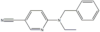 6-[benzyl(ethyl)amino]pyridine-3-carbonitrile 结构式