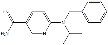 6-[benzyl(isopropyl)amino]pyridine-3-carboximidamide 结构式