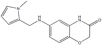 6-{[(1-methyl-1H-pyrrol-2-yl)methyl]amino}-3,4-dihydro-2H-1,4-benzoxazin-3-one 结构式