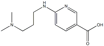 6-{[3-(dimethylamino)propyl]amino}pyridine-3-carboxylic acid 结构式