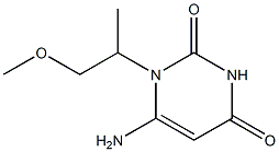 6-amino-1-(1-methoxypropan-2-yl)-1,2,3,4-tetrahydropyrimidine-2,4-dione 结构式