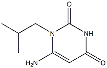 6-amino-1-(2-methylpropyl)-1,2,3,4-tetrahydropyrimidine-2,4-dione 结构式