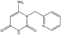 6-amino-1-(pyridin-2-ylmethyl)-1,2,3,4-tetrahydropyrimidine-2,4-dione 结构式