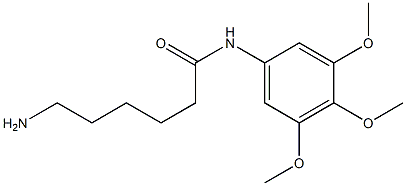 6-amino-N-(3,4,5-trimethoxyphenyl)hexanamide 结构式