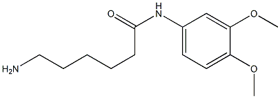 6-amino-N-(3,4-dimethoxyphenyl)hexanamide 结构式
