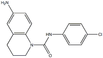 6-amino-N-(4-chlorophenyl)-1,2,3,4-tetrahydroquinoline-1-carboxamide 结构式