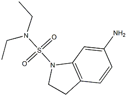 6-amino-N,N-diethyl-2,3-dihydro-1H-indole-1-sulfonamide 结构式