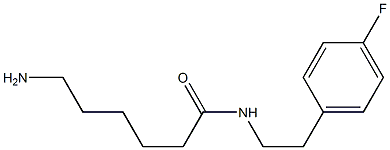 6-amino-N-[2-(4-fluorophenyl)ethyl]hexanamide 结构式