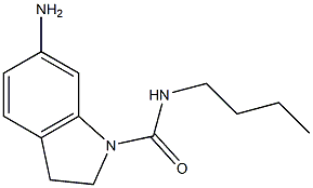 6-amino-N-butyl-2,3-dihydro-1H-indole-1-carboxamide 结构式
