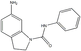 6-amino-N-phenyl-2,3-dihydro-1H-indole-1-carboxamide 结构式