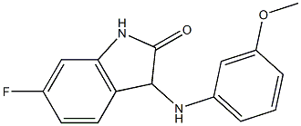 6-fluoro-3-[(3-methoxyphenyl)amino]-2,3-dihydro-1H-indol-2-one 结构式