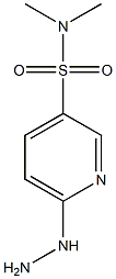 6-hydrazinyl-N,N-dimethylpyridine-3-sulfonamide 结构式