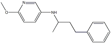 6-methoxy-N-(4-phenylbutan-2-yl)pyridin-3-amine 结构式