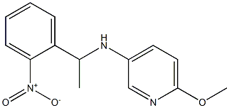 6-methoxy-N-[1-(2-nitrophenyl)ethyl]pyridin-3-amine 结构式