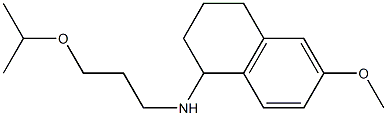 6-methoxy-N-[3-(propan-2-yloxy)propyl]-1,2,3,4-tetrahydronaphthalen-1-amine 结构式