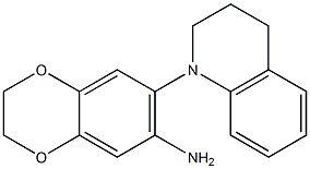 7-(1,2,3,4-tetrahydroquinolin-1-yl)-2,3-dihydro-1,4-benzodioxin-6-amine 结构式