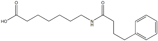7-(4-phenylbutanamido)heptanoic acid 结构式