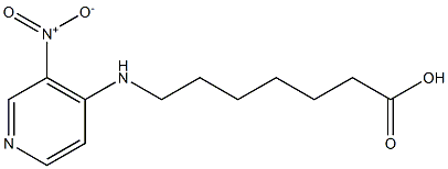 7-[(3-nitropyridin-4-yl)amino]heptanoic acid 结构式