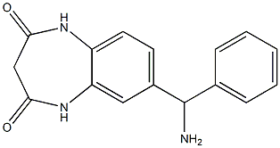 7-[amino(phenyl)methyl]-2,3,4,5-tetrahydro-1H-1,5-benzodiazepine-2,4-dione 结构式