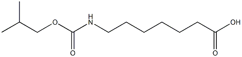 7-{[(2-methylpropoxy)carbonyl]amino}heptanoic acid 结构式