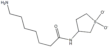 7-amino-N-(1,1-dioxidotetrahydrothien-3-yl)heptanamide 结构式