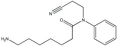 7-amino-N-(2-cyanoethyl)-N-phenylheptanamide 结构式