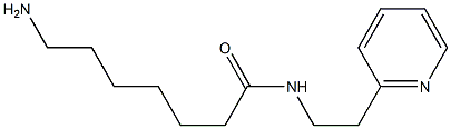 7-amino-N-(2-pyridin-2-ylethyl)heptanamide 结构式