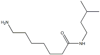 7-amino-N-(3-methylbutyl)heptanamide 结构式