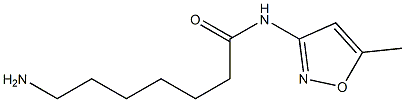 7-amino-N-(5-methylisoxazol-3-yl)heptanamide 结构式