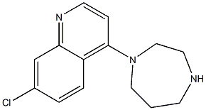 7-chloro-4-(1,4-diazepan-1-yl)quinoline 结构式